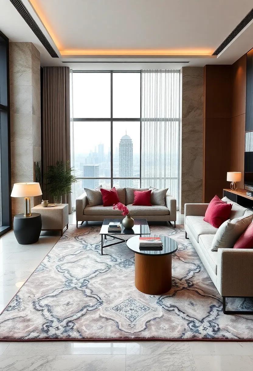 Elegant ‌Area Rugs: Use plush‍ area ⁢rugs to define spaces and add layers⁤ of ⁤comfort, making large rooms feel cohesive