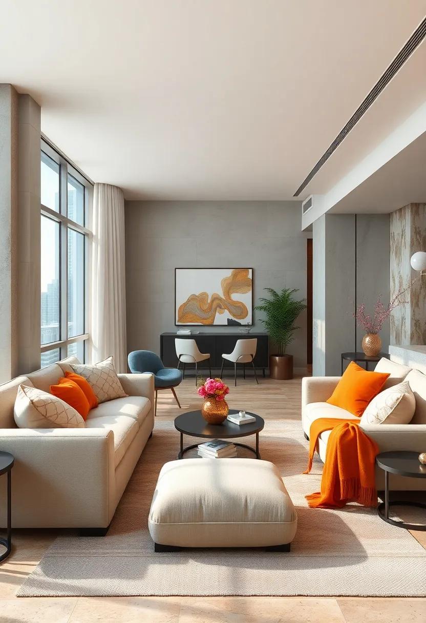 Layered Textiles:⁢ Use a ​mix​ of textures ‌through cushions, ‍throws, ⁤and ⁢rugs to create a warm and inviting atmosphere that contrasts ‌beautifully with sleek ⁣surfaces