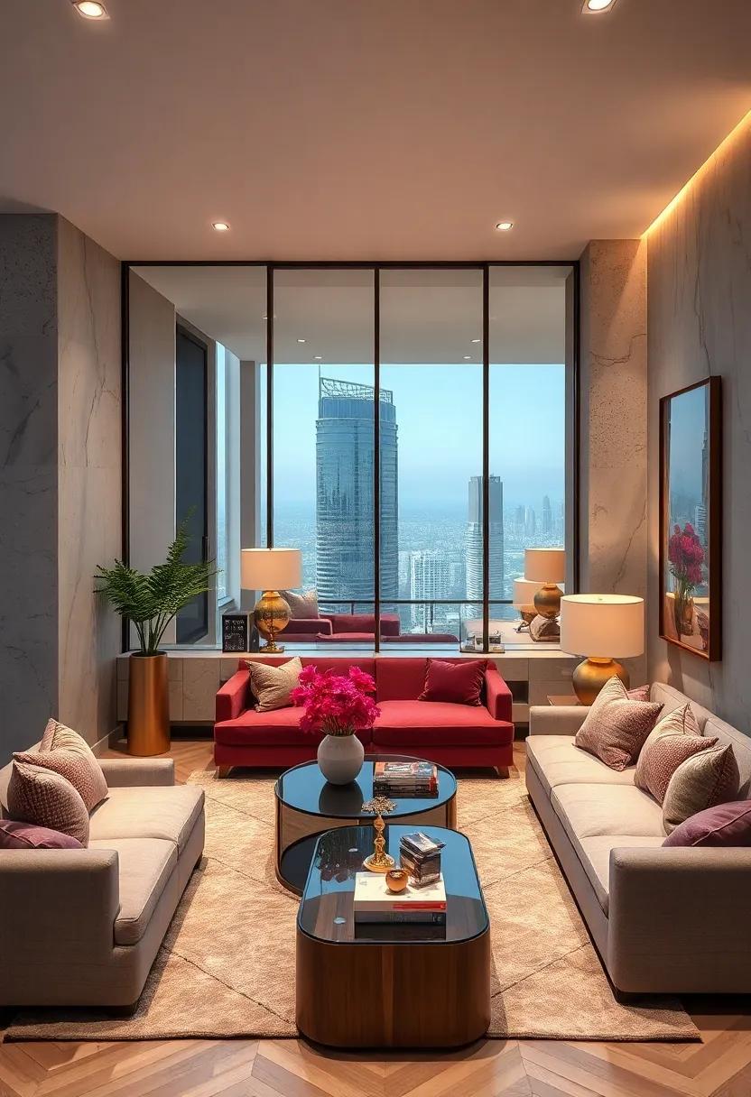 Mirror ⁢Magic: Use⁢ mirrors ​strategically to reflect⁤ light and create‍ the illusion of more space, while adding a ​touch of glamour