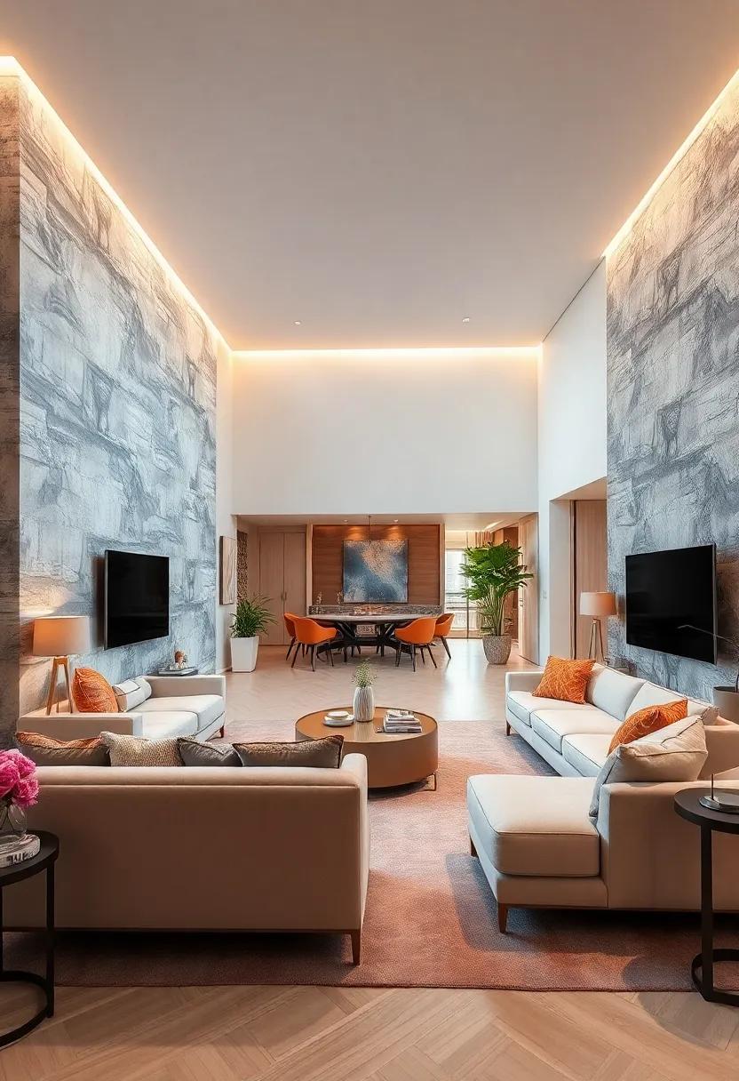 Bold Wallpapers: Choose‌ dramatic ⁤wallpaper⁣ designs ‌to‌ make a statement in key areas⁤ like⁢ entryways or feature walls, enhancing visual interest