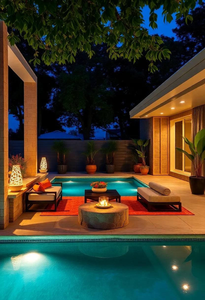 Corkscrew Cascades: ⁣Experiment with⁢ floating ⁢spiral lights that mimic cascading‌ waterfalls, ‍adding dynamic movement to your pool lighting