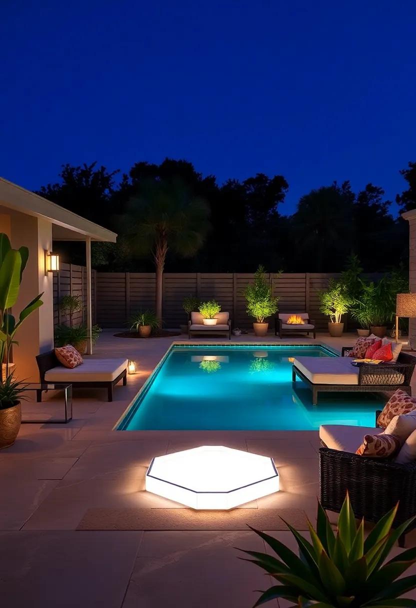 Geometric​ Floating Designs: Enhance modern outdoor aesthetics with ‌geometric-shaped floating lights that add a contemporary flair to your pool