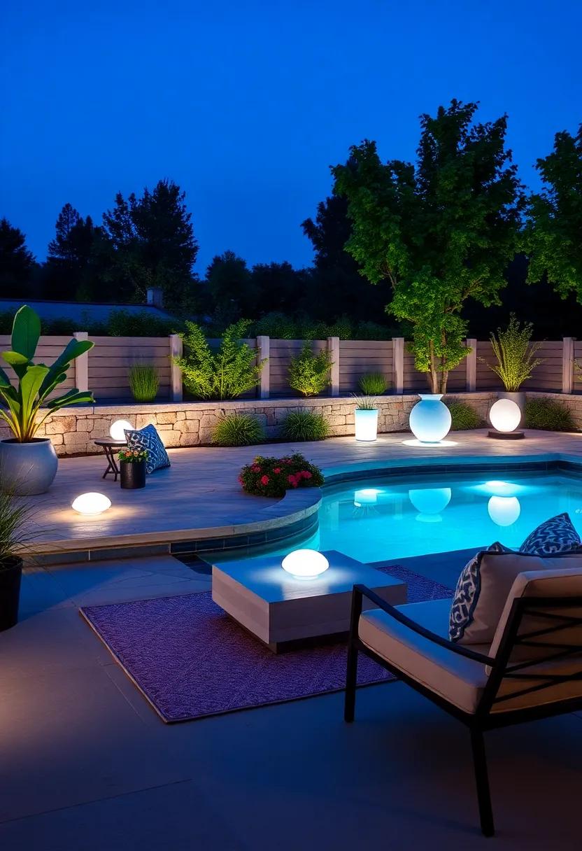 Artistic Light Sculptures: Discover ​artistic floating structures that not only ⁣light your pool but also serve as stunning focal points for night-time gatherings