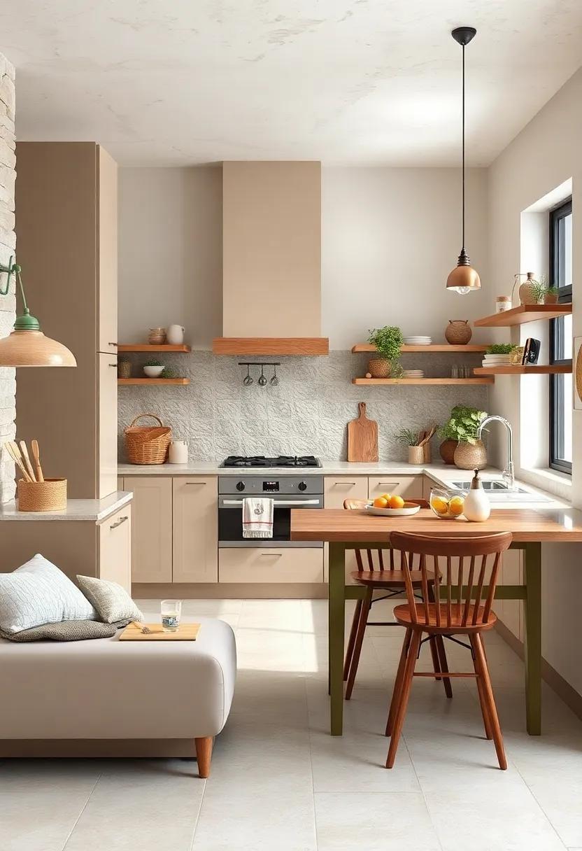 almond beige: This neutral, earthy tone creates an organic feel, perfect for mixing with wooden accents and cozy textiles