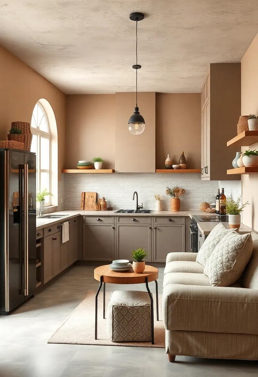 Warm Taupe: This versatile hue blends beautifully with various styles, adding a soft warmth that enhances kitchen coziness