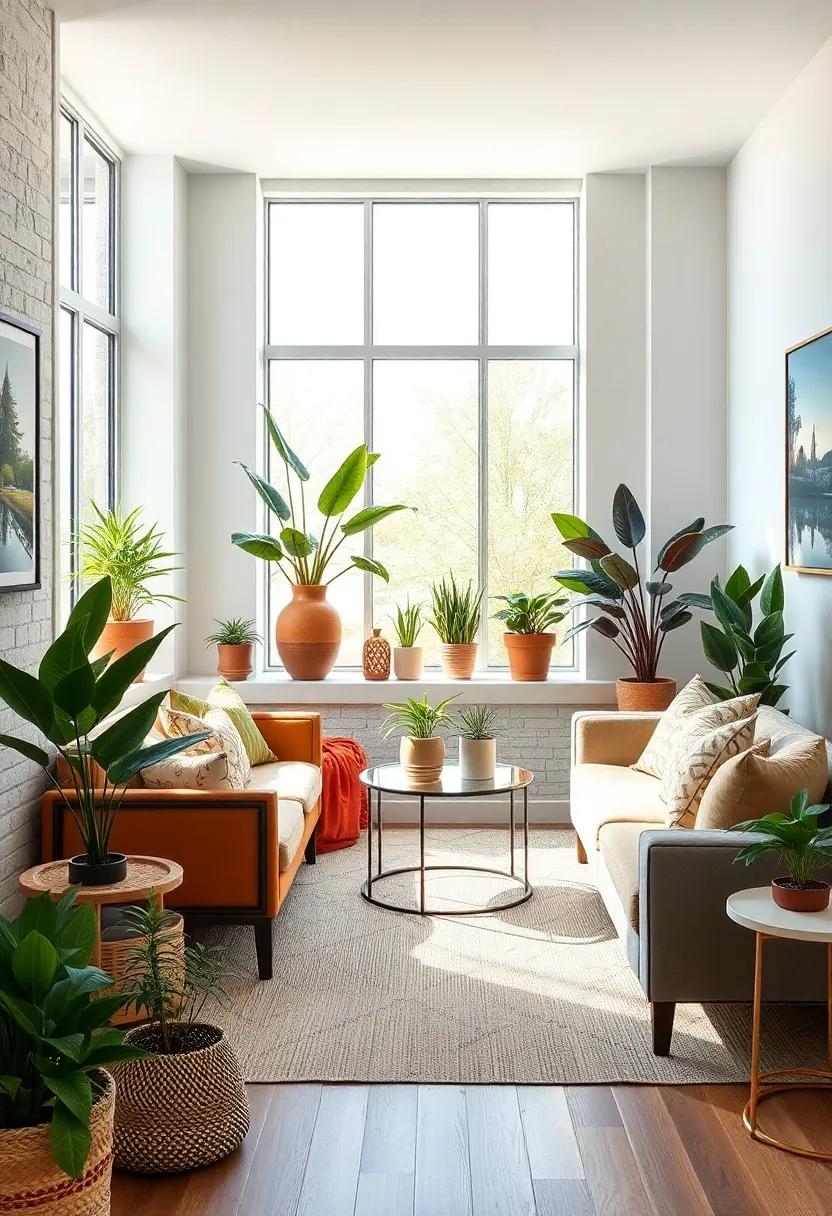 Layer Plants‌ with ⁢Lighting: Use⁣ floor or table lamps⁣ to highlight your indoor plants, casting soft shadows and enhancing their natural ‌beauty