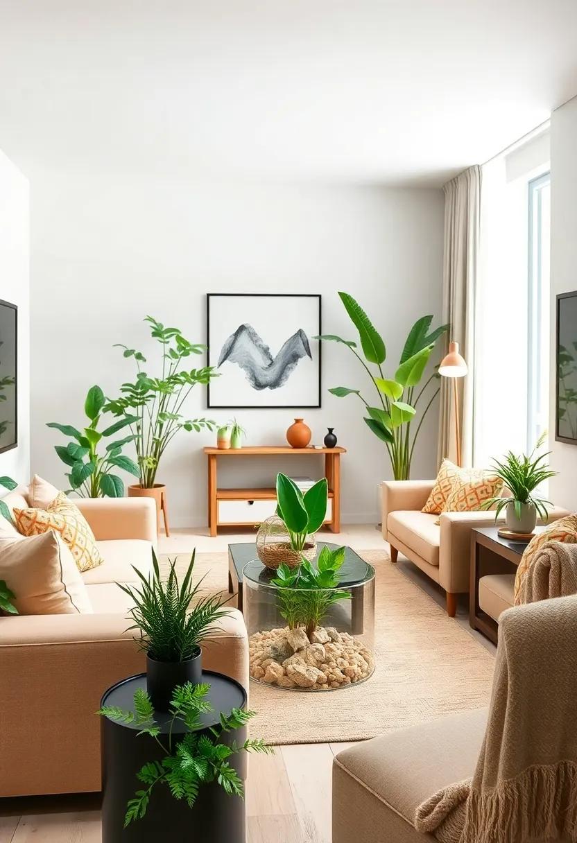 Use a Clear Terrarium: Bring a bit of nature indoors with a glass terrarium,housing miniature plants and stones⁤ for ⁤a modern,low-maintenance option