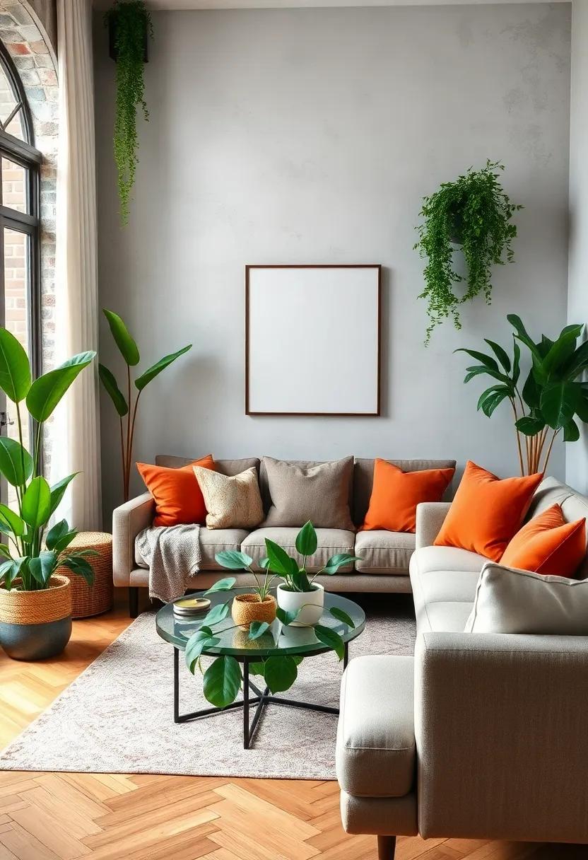 Choose Low-Light Plants: If your living room lacks natural sunlight, opt for resilient low-light plants like snake plants or pothos that thrive‍ in shady spots
