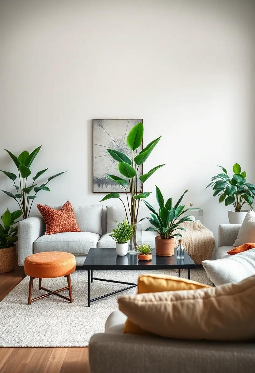 Make a Plant Table centerpiece: Use⁣ a coffee table as a focal point by placing an interesting ‌arrangement of plants as a centerpiece to catch the eye